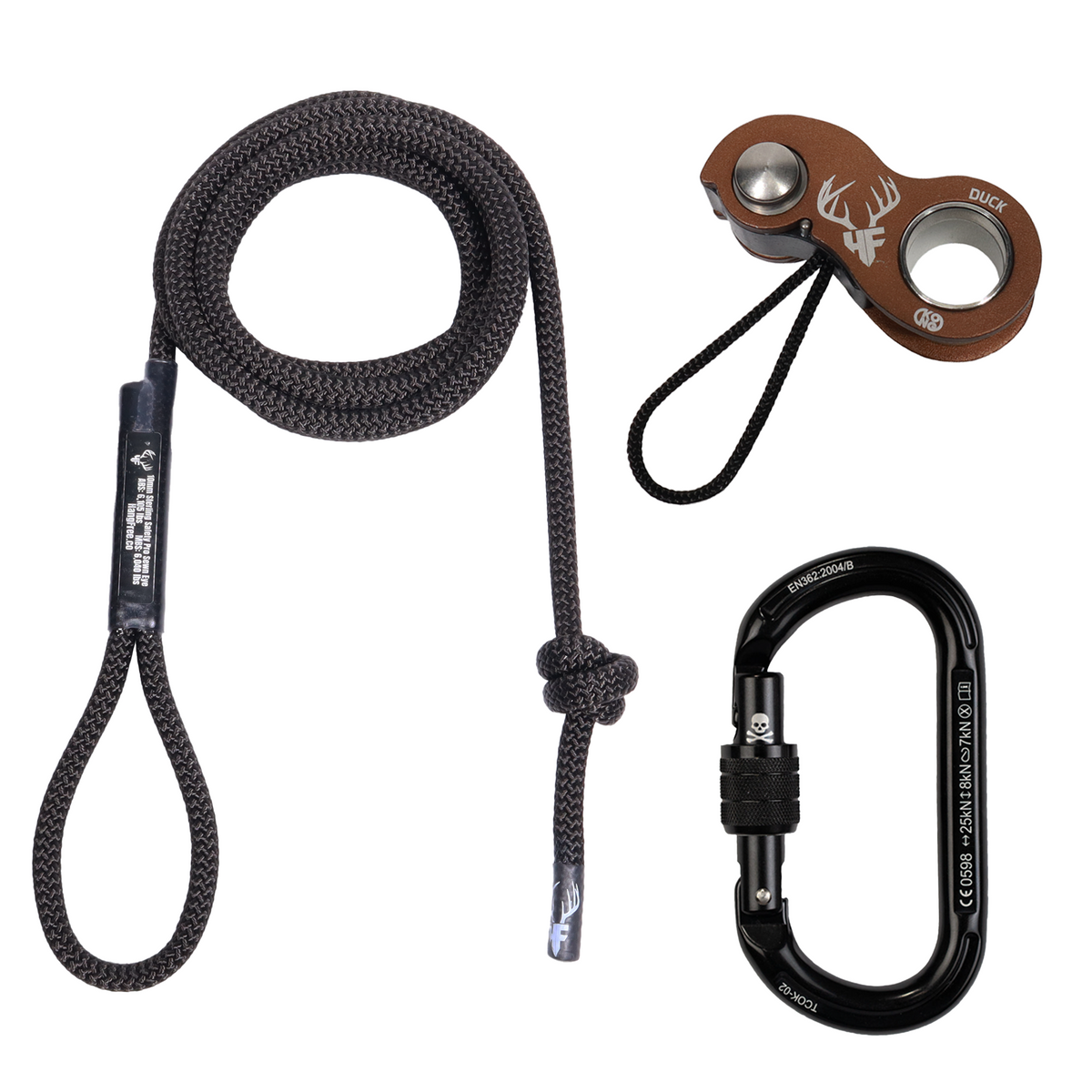 10mm BlackOut Deluxe Sewn Tether & Lineman's Belts